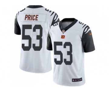 Nike Cincinnati Bengals #53 Billy Price White Men Stitched NFL Limited Rush Jersey