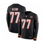 Nike Cincinnati Bengals #77 Cordy Glenn Limited Black Therma Long Sleeve NFL Jersey