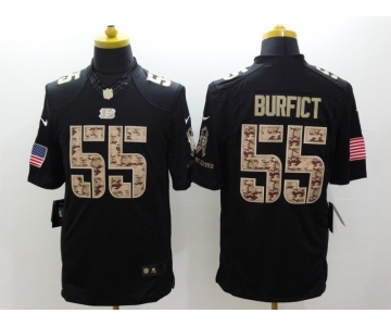 nike nfl jerseys cincinnati bengals #55 burfict black [salute to service limited]