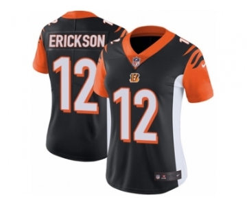 Women Nike Cincinnati Bengals #12 Alex Erickson Black Team Color Vapor Untouchable Limited Player NFL Jersey