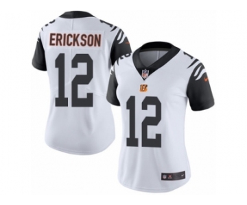 Women Nike Cincinnati Bengals #12 Alex Erickson Limited White Rush Vapor Untouchable NFL Jersey