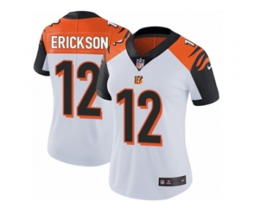 Women Nike Cincinnati Bengals #12 Alex Erickson White Vapor Untouchable Limited Player NFL Jersey
