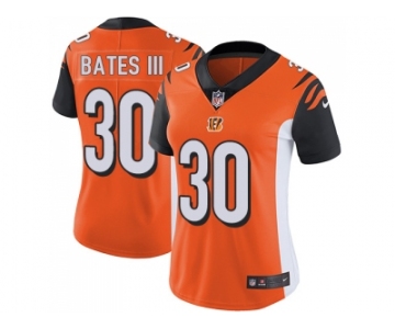 Women Nike Cincinnati Bengals #30 Jessie Bates III Orange Alternate Stitched NFL Vapor Untouchable Limited Jersey