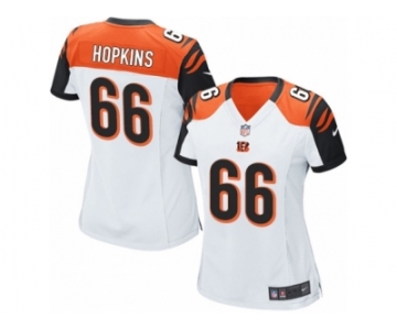 Women Nike Cincinnati Bengals #66 Trey Hopkins Game White NFL Jersey