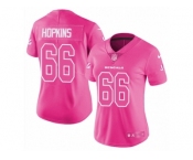 Women Nike Cincinnati Bengals #66 Trey Hopkins Limited Pink Rush Fashion NFL Jersey