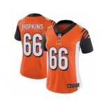 Women Nike Cincinnati Bengals #66 Trey Hopkins Orange Alternate Vapor Untouchable Limited Player NFL Jersey