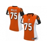 Women Nike Cincinnati Bengals #75 Jordan Willis Game Orange Alternate NFL Jersey