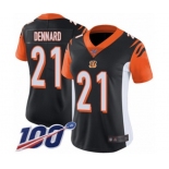 Women's Cincinnati Bengals #21 Darqueze Dennard Black Team Color Vapor Untouchable Limited Player 100th Season Football Jersey