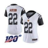 Women's Cincinnati Bengals #22 William Jackson Limited White Rush Vapor Untouchable 100th Season Football Jersey