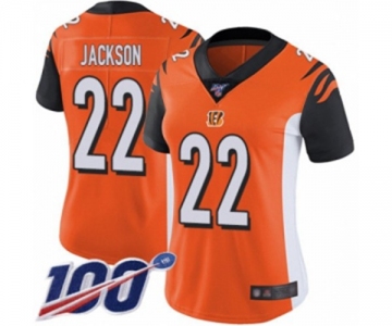 Women's Cincinnati Bengals #22 William Jackson Orange Alternate Vapor Untouchable Limited Player 100th Season Football Jersey