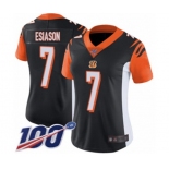Women's Cincinnati Bengals #7 Boomer Esiason Black Team Color Vapor Untouchable Limited Player 100th Season Football Jersey
