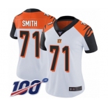 Women's Cincinnati Bengals #71 Andre Smith White Vapor Untouchable Limited Player 100th Season Football Jersey
