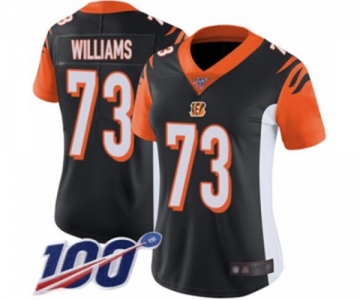 Women's Cincinnati Bengals #73 Jonah Williams Black Team Color Vapor Untouchable Limited Player 100th Season Football Jersey