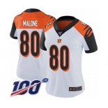 Women's Cincinnati Bengals #80 Josh Malone White Vapor Untouchable Limited Player 100th Season Football Jersey
