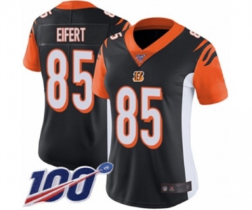 Women's Cincinnati Bengals #85 Tyler Eifert Black Team Color Vapor Untouchable Limited Player 100th Season Football Jersey