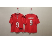 Women's Cincinnati Bengals #9 Joe Burrow Orange Vapor Football Stitched Jersey