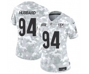 Women's Cincinnati Bengals #94 Sam Hubbard 2024 F.U.S.E Arctic Camo Salute To Service Limited Stitched Football Jersey