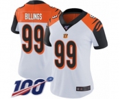 Women's Cincinnati Bengals #99 Andrew Billings White Vapor Untouchable Limited Player 100th Season Football Jersey