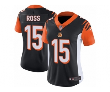 Women's Nike Cincinnati Bengals #15 John Ross Vapor Untouchable Limited Black Team Color NFL Jersey