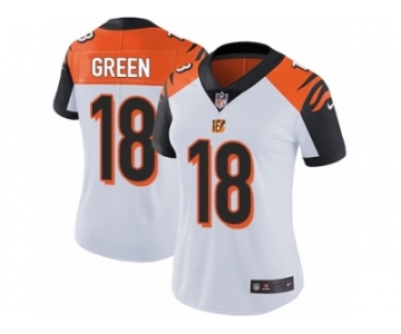 Women's Nike Cincinnati Bengals #18 A.J. Green Vapor Untouchable Limited White NFL Jersey