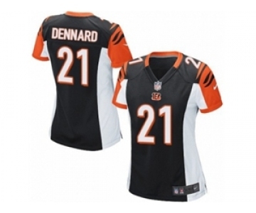 Women's Nike Cincinnati Bengals #21 Darqueze Dennard Game Black Team Color NFL Jersey