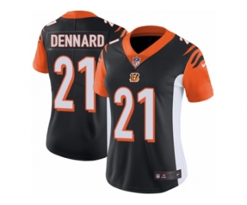 Women's Nike Cincinnati Bengals #21 Darqueze Dennard Vapor Untouchable Limited Black Team Color NFL Jersey