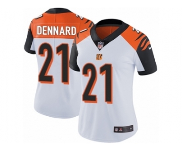 Women's Nike Cincinnati Bengals #21 Darqueze Dennard Vapor Untouchable Limited White NFL Jersey