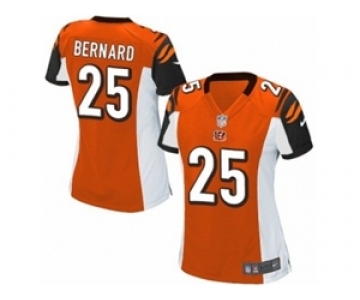 Women's Nike Cincinnati Bengals #25 Giovani Bernard Game Orange Alternate NFL Jersey