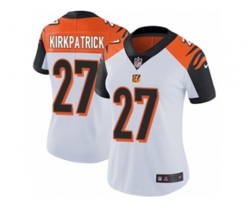 Women's Nike Cincinnati Bengals #27 Dre Kirkpatrick Vapor Untouchable Limited White NFL Jersey