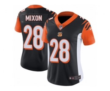 Women's Nike Cincinnati Bengals #28 Joe Mixon Vapor Untouchable Limited Black Team Color NFL Jersey