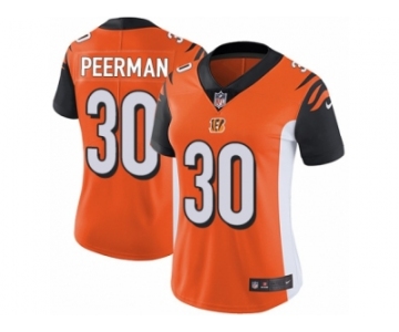 Women's Nike Cincinnati Bengals #30 Cedric Peerman Vapor Untouchable Limited Orange Alternate NFL Jersey