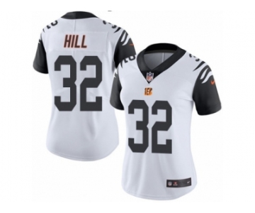 Women's Nike Cincinnati Bengals #32 Jeremy Hill Limited White Rush NFL Jersey