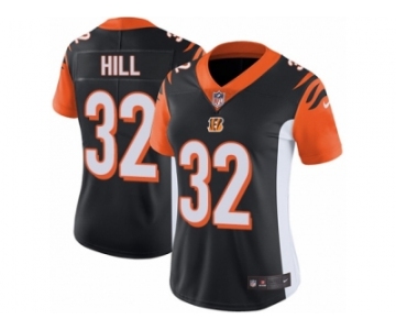 Women's Nike Cincinnati Bengals #32 Jeremy Hill Vapor Untouchable Limited Black Team Color NFL Jersey