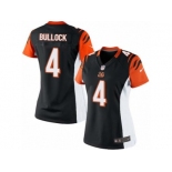 Women's Nike Cincinnati Bengals #4 Randy Bullock Limited Black Team Color NFL Jersey