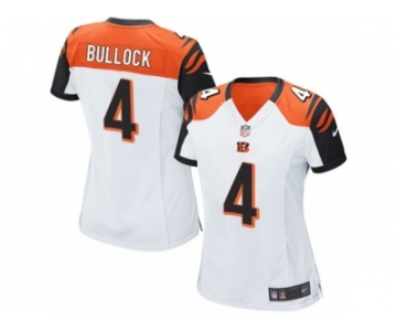 Women's Nike Cincinnati Bengals #4 Randy Bullock Limited White NFL Jersey