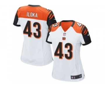 Women's Nike Cincinnati Bengals #43 George Iloka Game White NFL Jersey