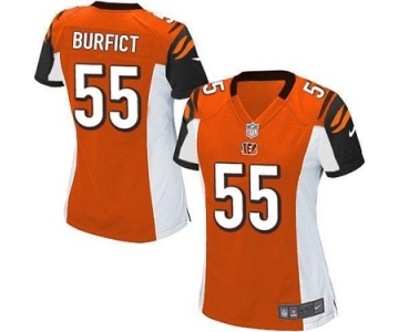 Women's Nike Cincinnati Bengals #55 Vontaze Burfict Game Orange Alternate NFL Jersey