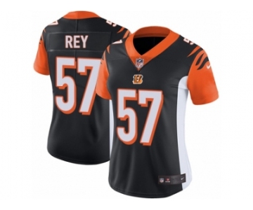 Women's Nike Cincinnati Bengals #57 Vincent Rey Vapor Untouchable Limited Black Team Color NFL Jersey