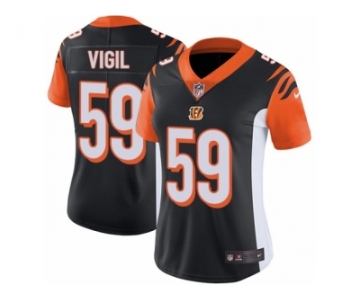 Women's Nike Cincinnati Bengals #59 Nick Vigil Vapor Untouchable Limited Black Team Color NFL Jersey