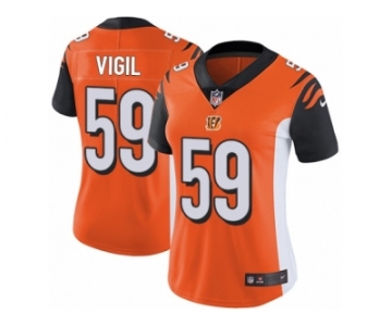 Women's Nike Cincinnati Bengals #59 Nick Vigil Vapor Untouchable Limited Orange Alternate NFL Jersey