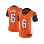 Women's Nike Cincinnati Bengals #6 Jeff Driskel Vapor Untouchable Limited Orange Alternate NFL Jersey