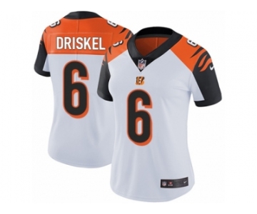 Women's Nike Cincinnati Bengals #6 Jeff Driskel Vapor Untouchable Limited White NFL Jersey