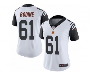 Women's Nike Cincinnati Bengals #61 Russell Bodine Limited White Rush NFL Jersey