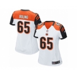 Women's Nike Cincinnati Bengals #65 Clint Boling Game White NFL Jersey