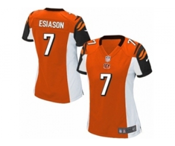 Women's Nike Cincinnati Bengals #7 Boomer Esiason Game Orange Alternate NFL Jersey