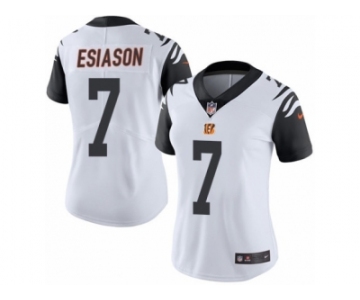 Women's Nike Cincinnati Bengals #7 Boomer Esiason Limited White Rush NFL Jersey