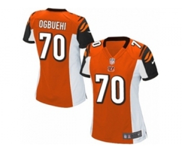 Women's Nike Cincinnati Bengals #70 Cedric Ogbuehi Game Orange Alternate NFL Jersey