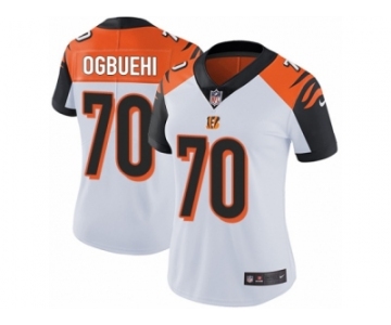 Women's Nike Cincinnati Bengals #70 Cedric Ogbuehi Vapor Untouchable Limited White NFL Jersey