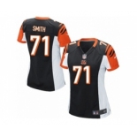 Women's Nike Cincinnati Bengals #71 Andre Smith Game Black Team Color NFL Jersey