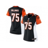 Women's Nike Cincinnati Bengals #75 Andrew Billings Limited Black Team Color NFL Jersey